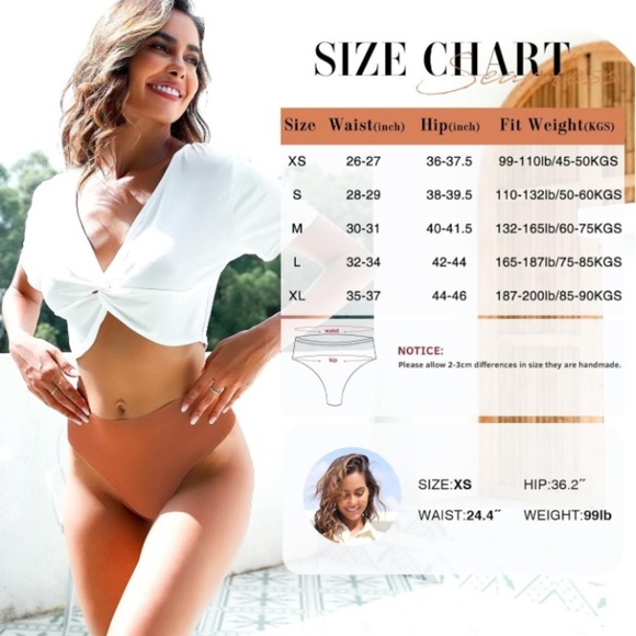 Wealurre High Waisted Seamless Breathable No Show Thongs/Panties 6 Pack | NEW!🖤 - Picture 4 of 9